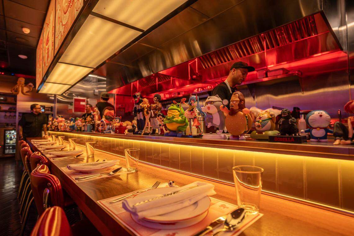 The bar at Niño Gordo, the new restaurant from Argentina that’s now open in Wynwood.