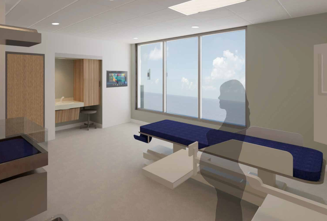 A rendering of Mount Sinai’s labor and delivery renovation.