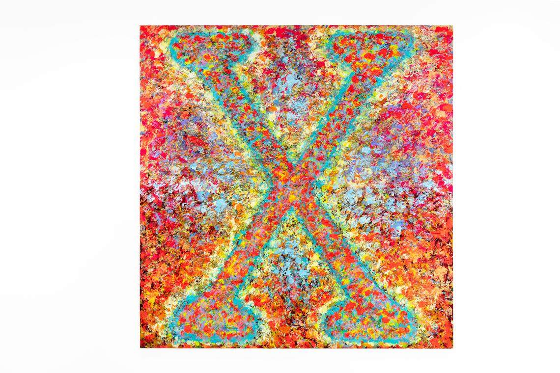 Vaughn Spann’s “Soul of the Revolutionary,” 2021, from the show “Phraseology” at The Bass, through April 16, 2023.