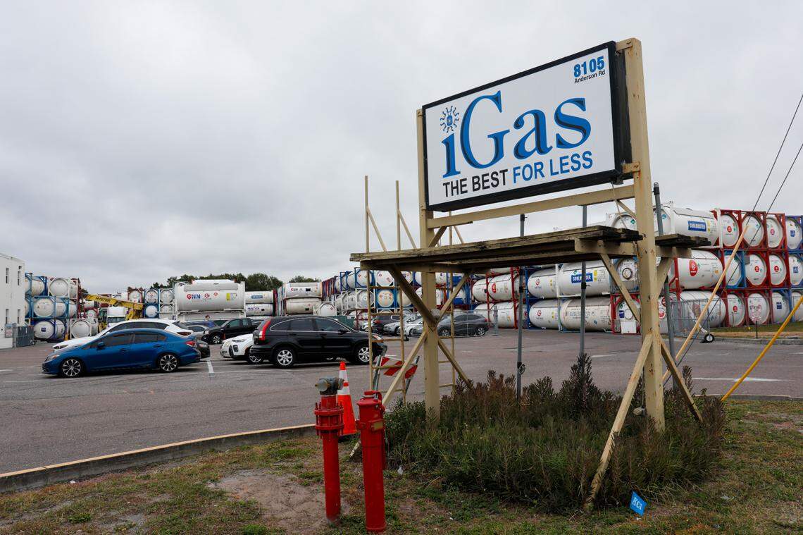 The exterior of iGas USA, Inc. a refrigerant company with direct backing from China, on Tuesday, Nov. 14, 2023, in Tampa.