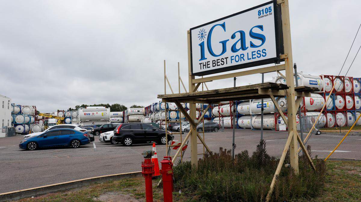 The exterior of iGas USA, Inc. a refrigerant company with direct backing from China, on Tuesday, Nov. 14, 2023, in Tampa.