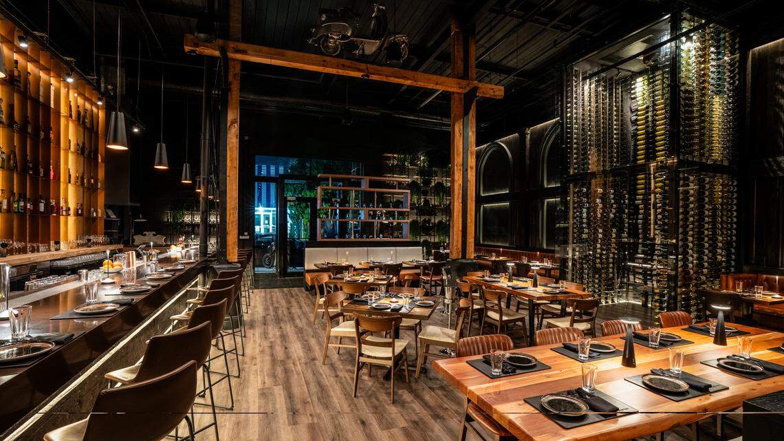 The interior of Francesco Martucci restaurant in Wynwood.