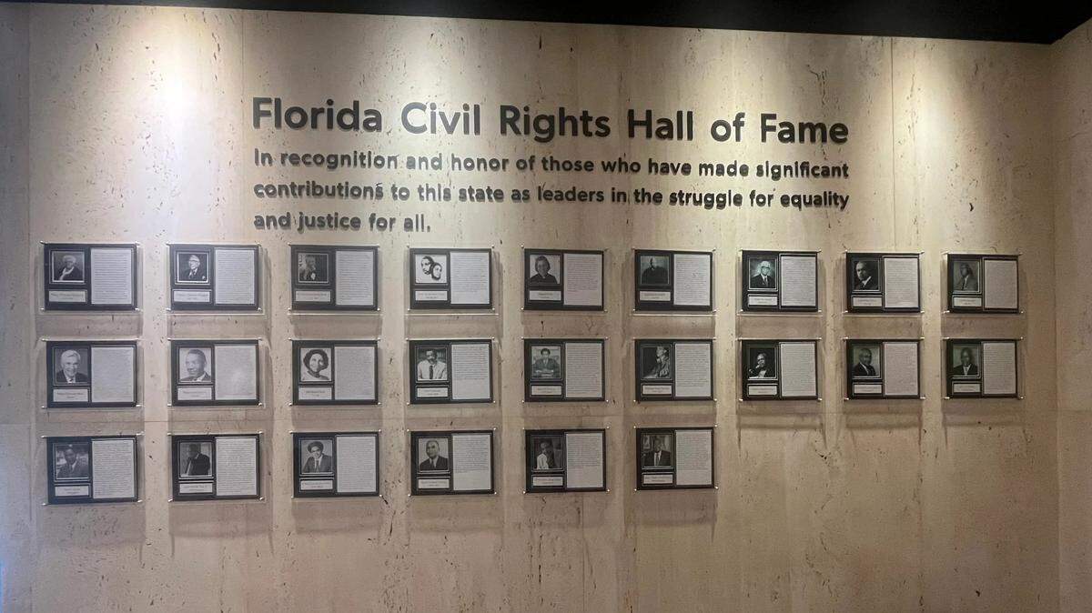 Florida’s Civil Rights Hall of Fame, in Tallahassee, was created in 2010.