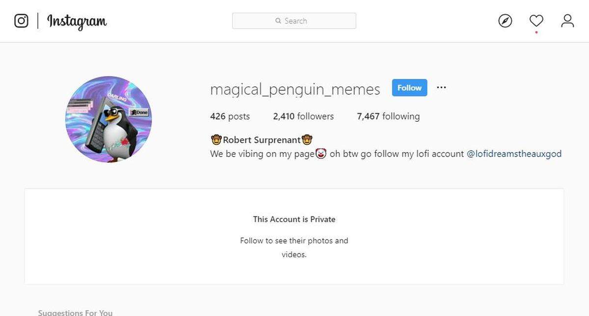 The Instagram account that police say posted the threat against Publix.