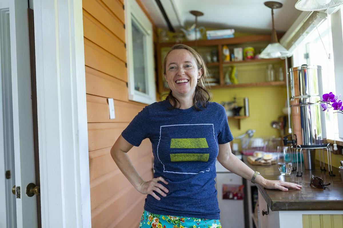 Elizabeth “Lizzy” Hoke’s home, which is about 200 square feet in size, has allowed her to live in an otherwise expensive neighborhood in Key West, Florida.