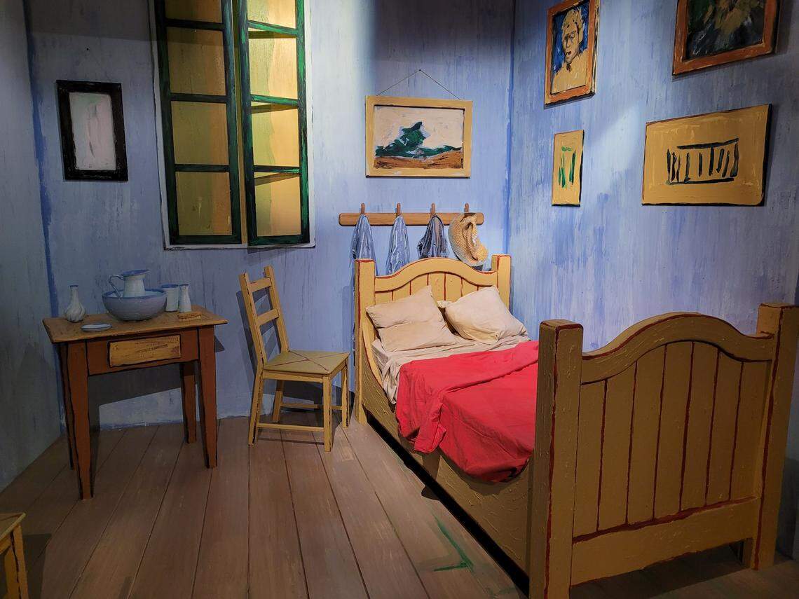 The exhibit recreates “The Bedroom,” painted in 1889,