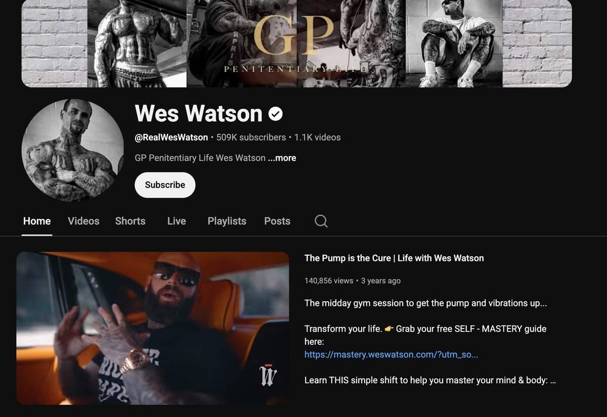 Wes Watson’s Youtube page