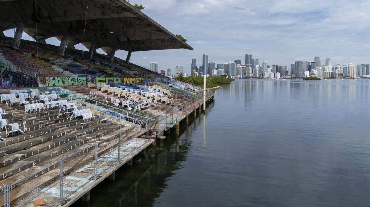 A view of the Miami Marine Stadium at Virginia Key on Wednesday, Sept. 3, 2025, in Miami, Fla.