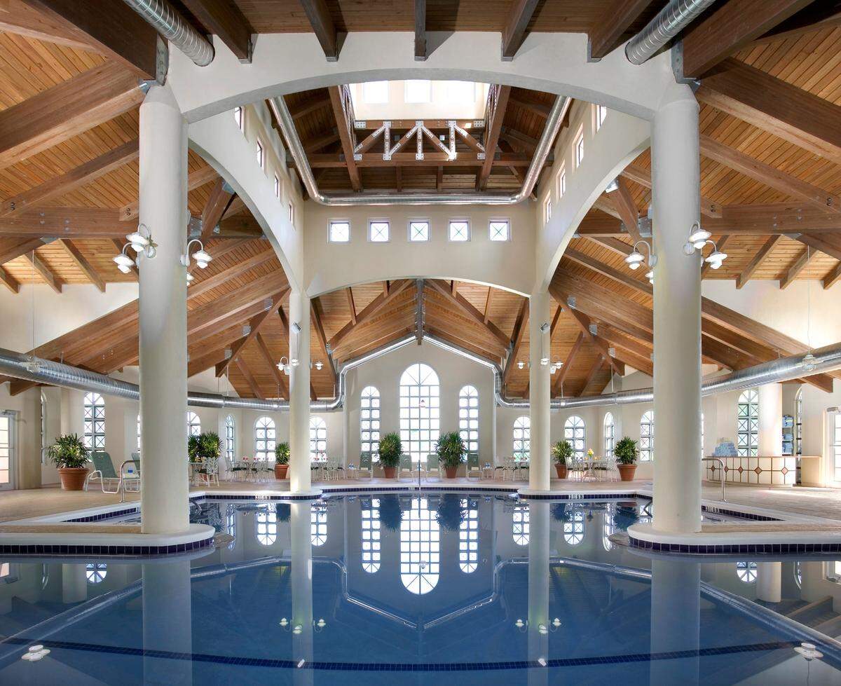 Unwind at the luxurious indoor pool.
