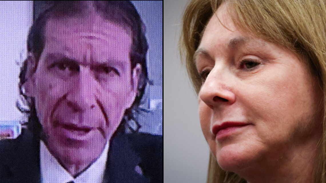 Attorney Howard Srebnick, left, is representing George Pino, while Laura Adams is handling the prosecution.