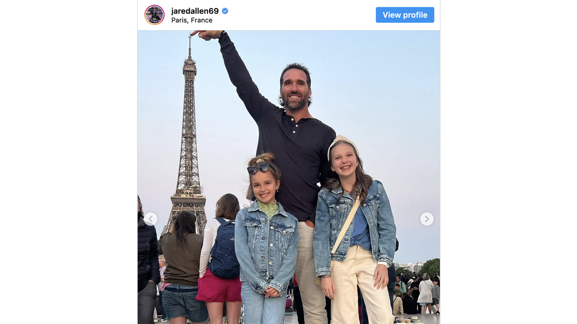 Jared Allen gets emotional while talking about his great accomplishments, his daughters.