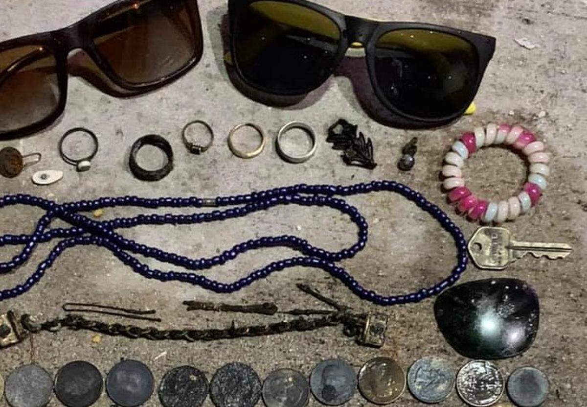 Alex Corpion regularly posts photos of what he finds by using a metal detector on the beaches in Key West.