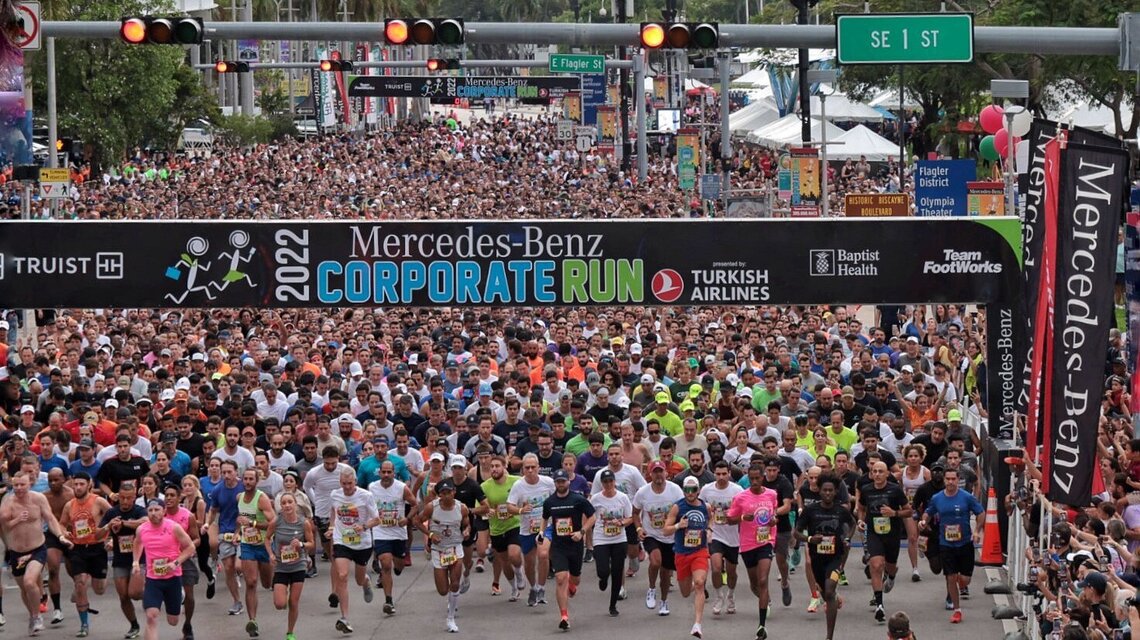 Miami’s largest office party, the Lexus Corporate Run, expects 14,000 participants