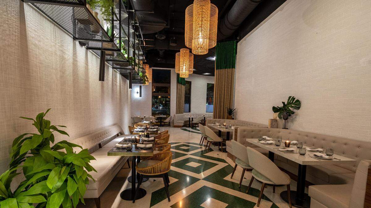 El interior del Tempo Restaurant en Coral Gables.