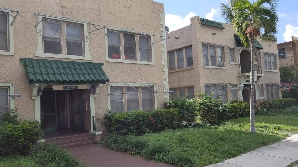 These two apartment buildings at 2128 and 2136 SW Fifth Street  in Little Havana are part of a portfolio that was sold to a New York-based investor for $5.6 million.