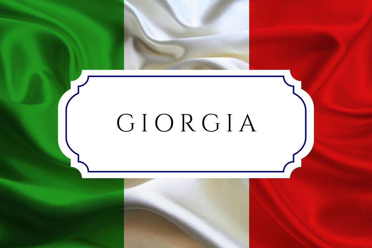italian baby name giorgia