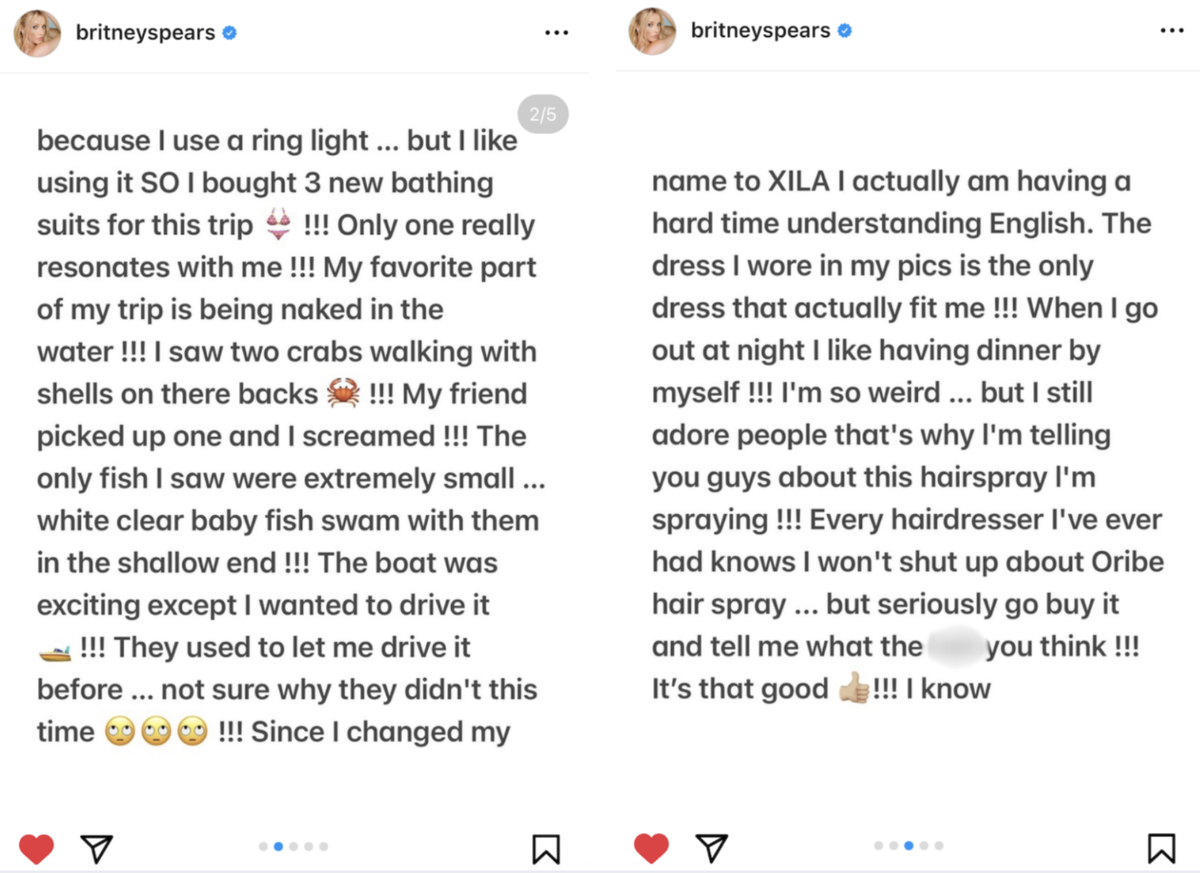 Britney Spears says she’s wants to change her name after having a difficult time.