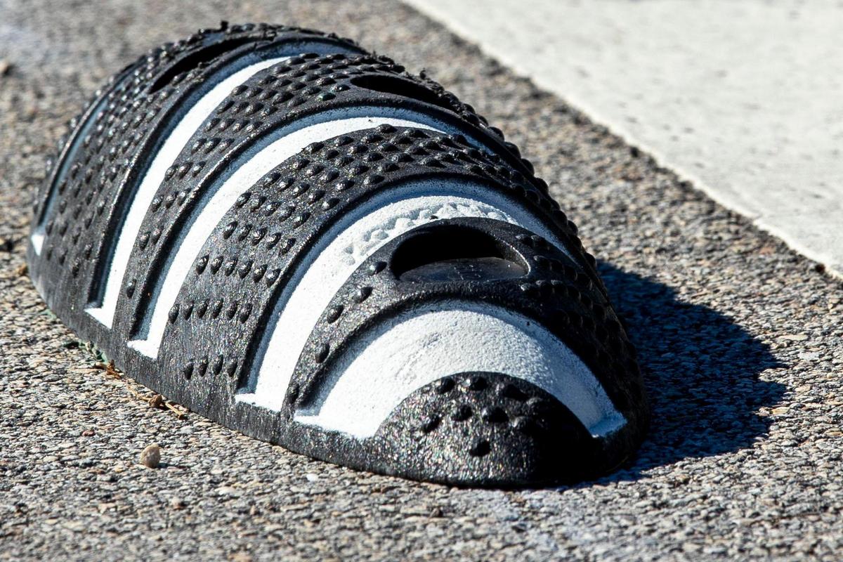 Newly installed “armadillo” lane separators along the Venetian Causeway’s heavily used bike lanes are meant to protect cyclists from motorized traffic. But critics say cyclists whose wheels or pedals make contact with the hard plastic separators are crashing and injuring themselves.