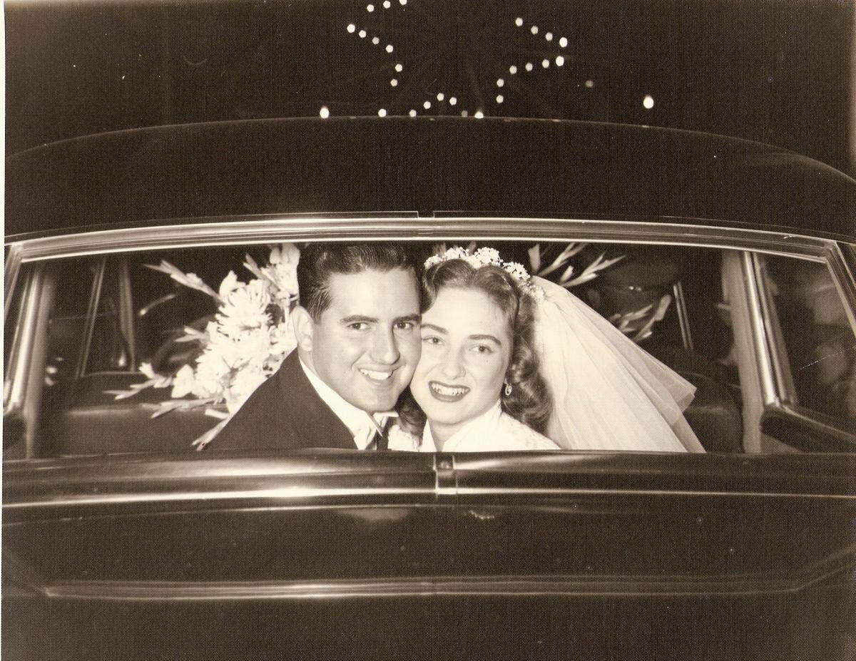 Antonio and Daisy San Pedro’s wedding picture in Cuba in 1954.