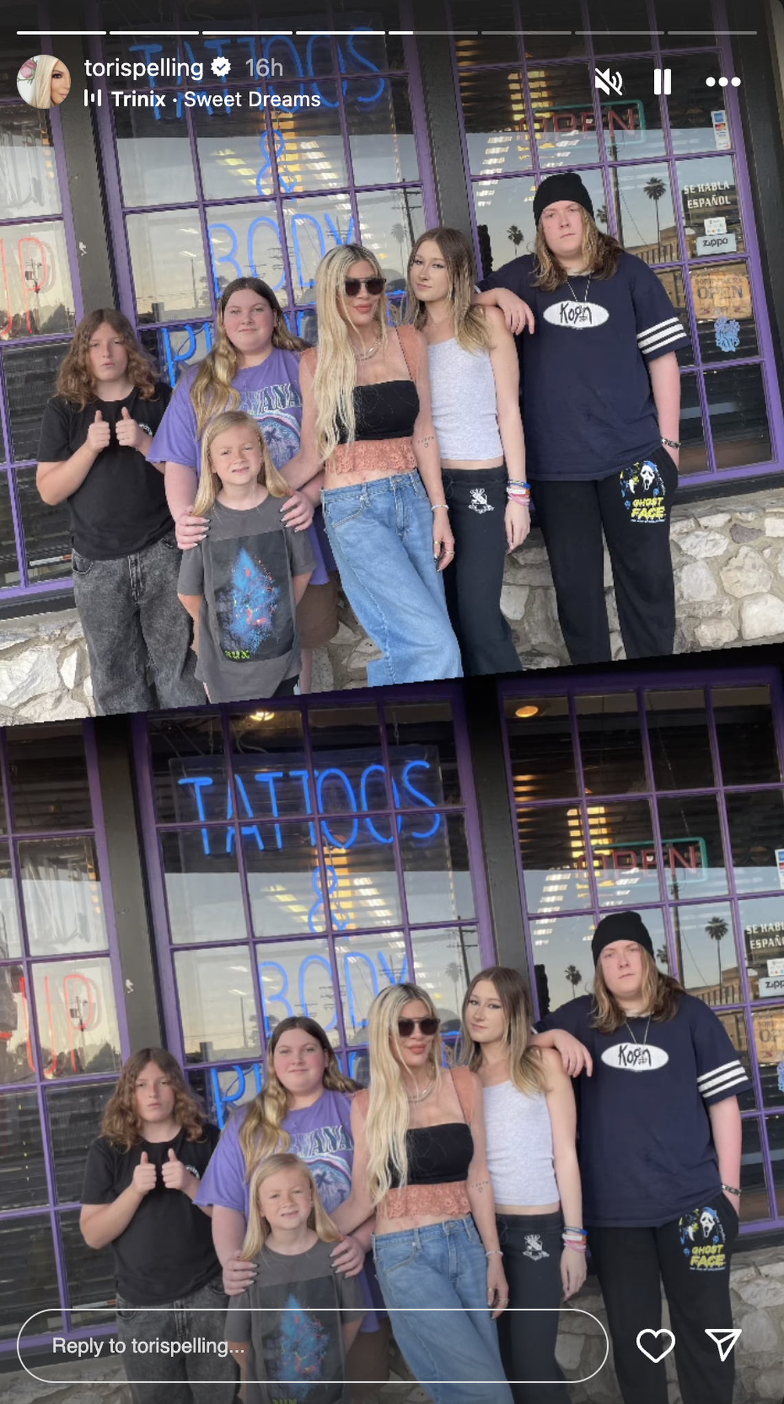 When it comes to Mother’s Day gifts we often think of the classics, flowers, candles, chocolates, etc. But Tori Spelling is admitting she likes to do things her own way.