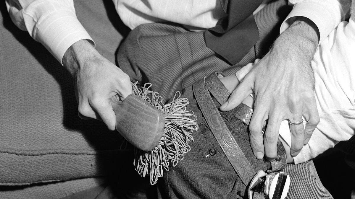 The American Academy of Pediatricians condemned spanking in a policy statement posted in the journal Pediatrics, saying corporal punishment changes a child’s brain, makes them more aggressive and doesn’t work. This photo is from 1950.