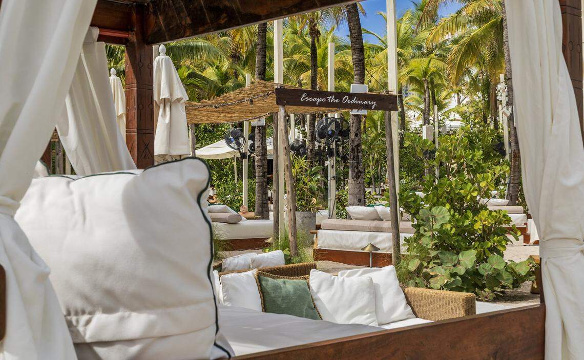 View of Nikki Beach's seaside garden, the day club that has been a staple of South Beach for decades, is likely entering its final months as its lease with the City of Miami Beach is ending soon, on Wednesday, January 07, 2026. 