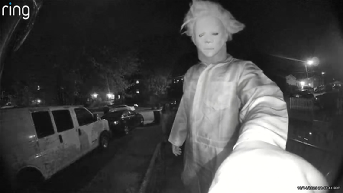 Authorities say three people in Halloween masks terrorized a Virginia family during an attempted burglary. Authorities say three people in Halloween masks terrorized a Virginia family during an attempted burglary.