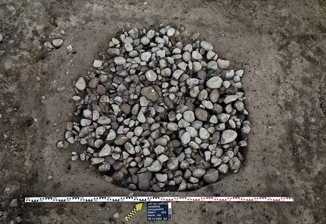 Archaeologists aren’t exactly sure what purpose the pits filled with fragmented stones served.