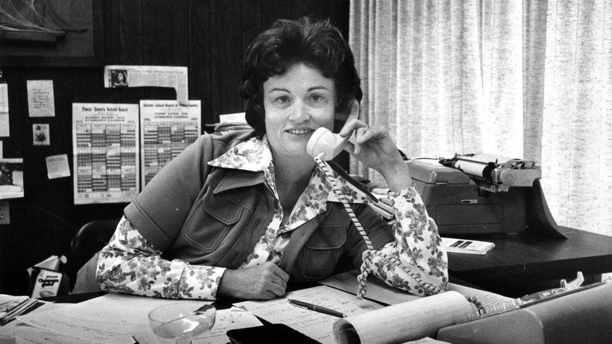 Tampa Bay Times reporter Lucy Morgan, seen here in 1978.