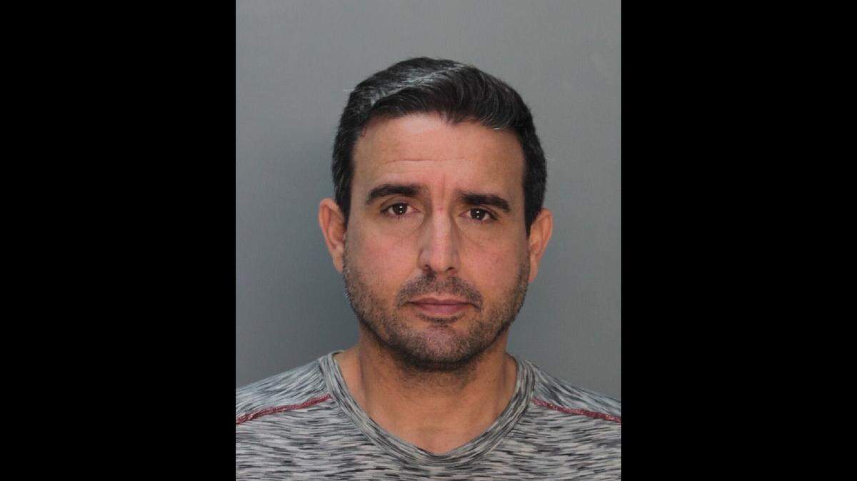 Rene Pedrosa’s jail booking shot