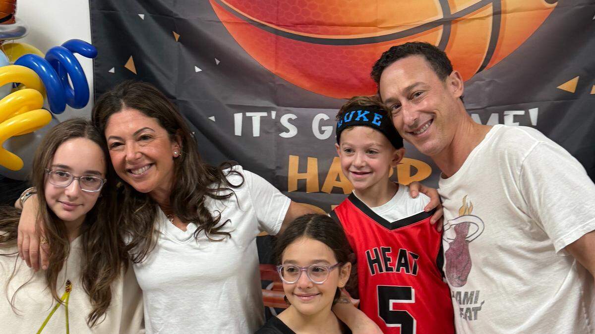 Stuart Weissman, pictured with his wife Ashley and their three children,  died on Jan. 8 after a two-year battle with gastroesophageal cancer. He was president of the Miami-Dade Bar and a longtime trial attorney.