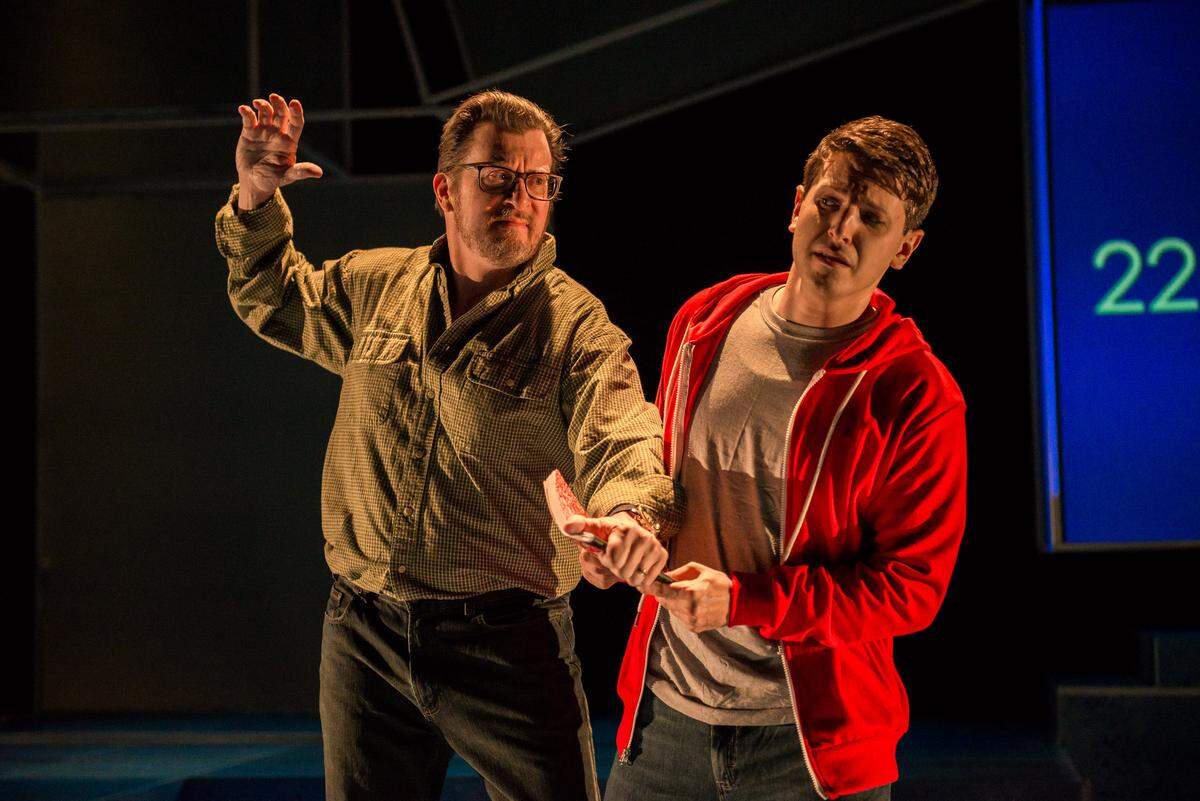 Stephen G. Anthony’s Ed confronts Ryan Didato as his son Christopher in ‘The Curious Incident of the Dog in the Night-Time.’