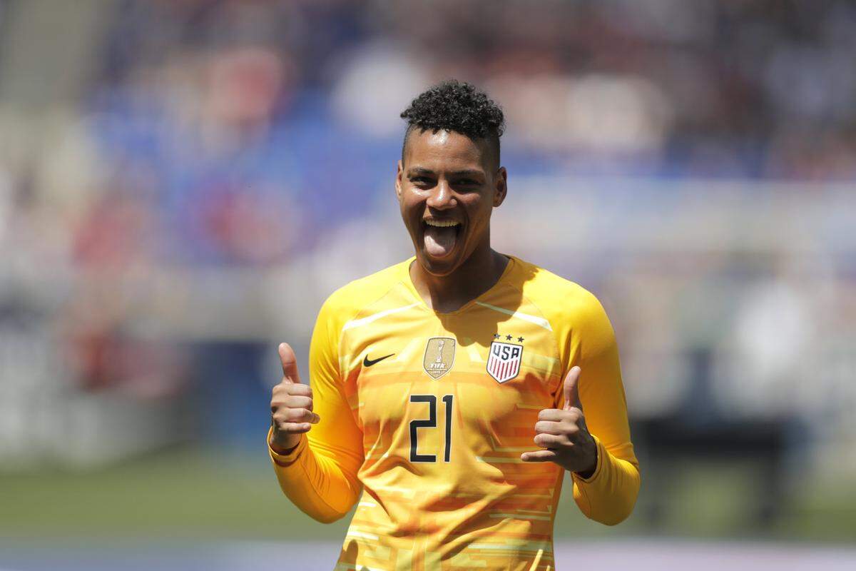 United States goalkeeper Adrianna Franch.
