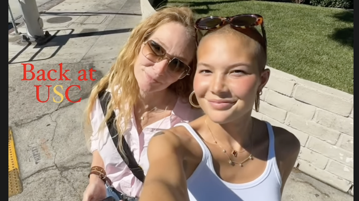Isabella Strahan is headed back to college a month after an MRI showed she was cancer-free.