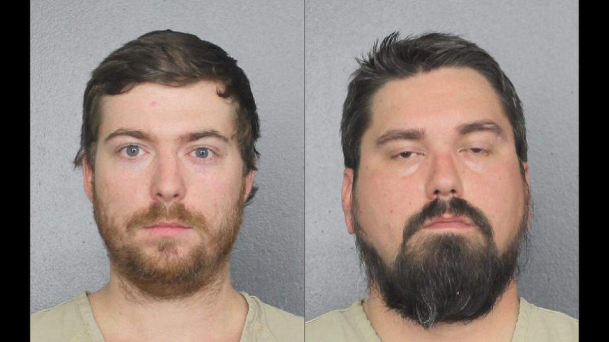 Broward County Sheriff’s Office detectives have arrested Brandon Etskovitz, 22, (left) and Timothy Skehan, 34, (right) in connection to an organized retail crime operation in which the pair knowingly sold stolen merchandise at Richie’s Pawn Shop.
