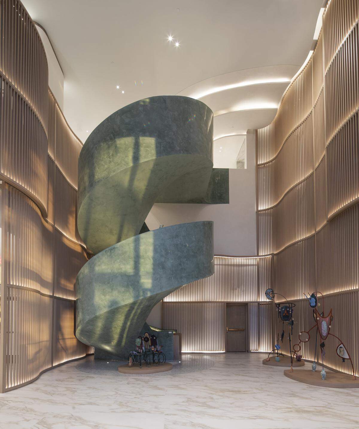 The interior of Casamar, Pompano Beach’s newest luxury building developed by Related Group. The building was designed by Arquitectonica with interiors by Rockwell Group.