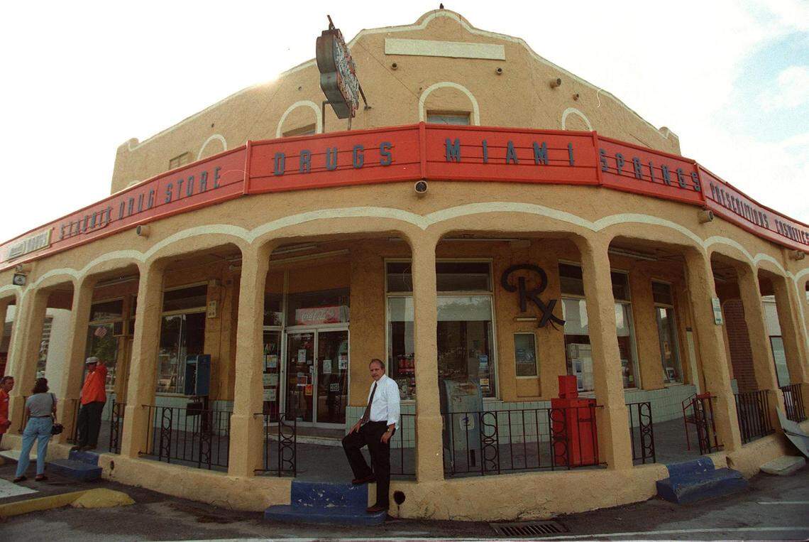 The site of an old Rexall drugstore in Miami Springs.