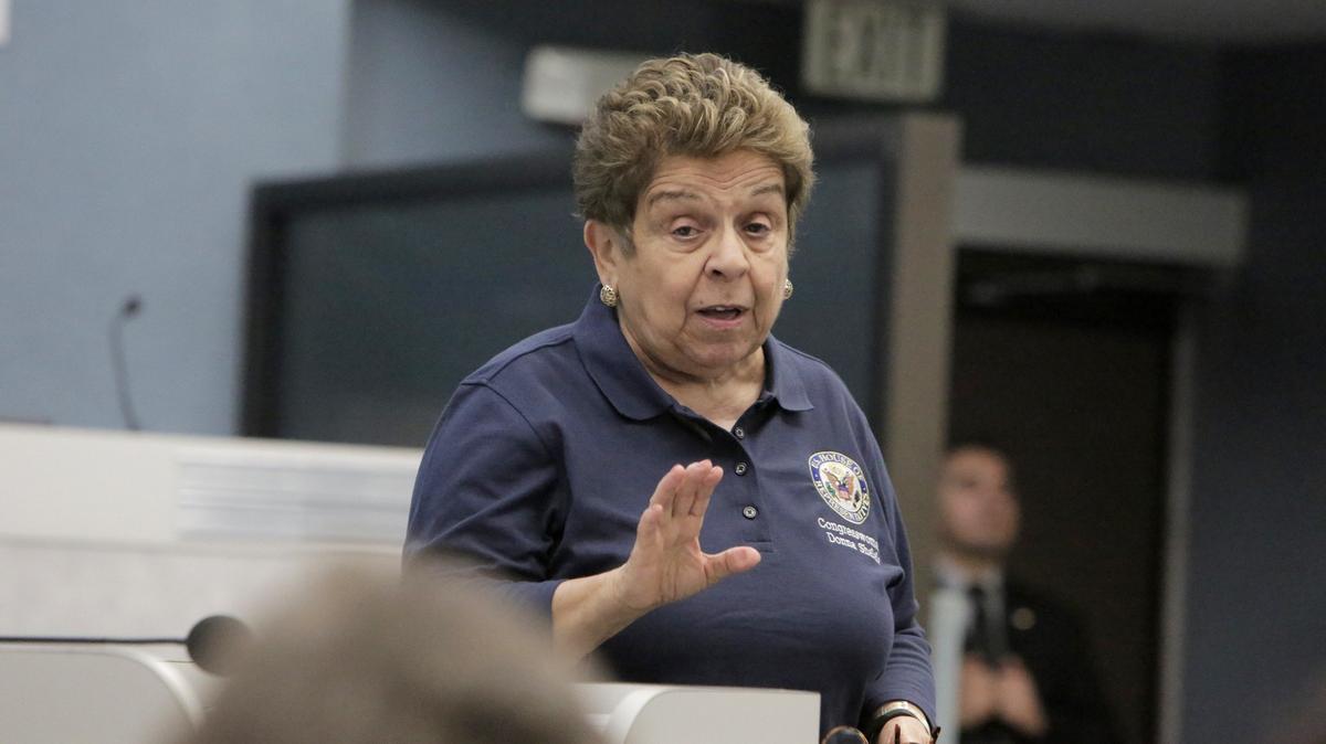 U.S. Rep. Donna Shalala visited Miami Beach City Hall for a town hall meeting on Monday, March 18. The congresswoman addressed gun violence and fielded questions during the meeting, one of several she will be hosting in her district.