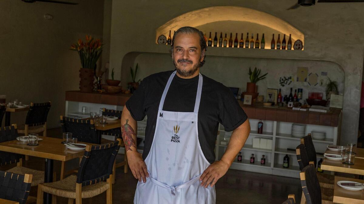 Chef Javier Ramirez at his restaurant La Natural in Little River. Ramirez was just named one of the world’s best pizza chefs for the second year in a row.