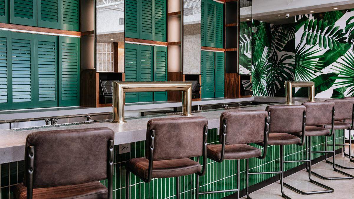 The lobby bar at event venue Freehold Studios in Wynwood, which is now closed.