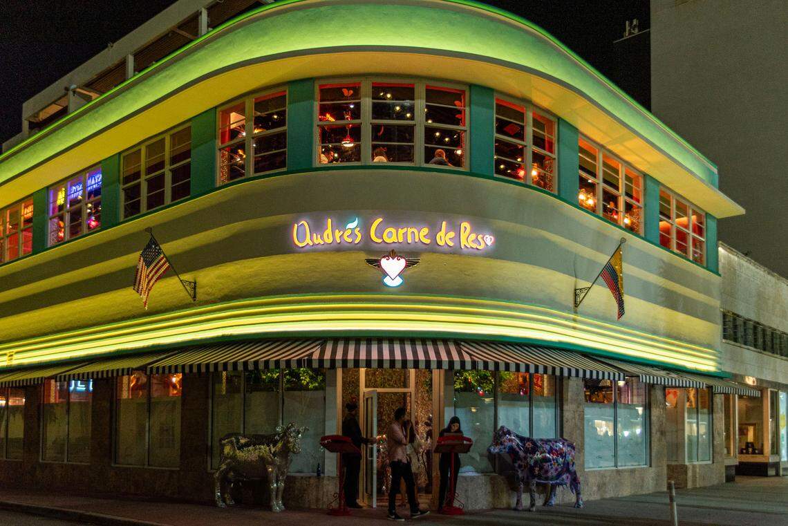 The exterior of Andrés Carne de Res in Miami Beach.