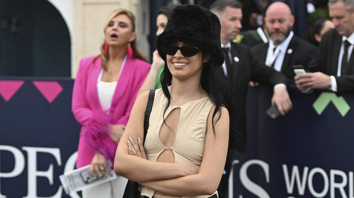 HALLANDALE BEACH FL - JANUARY 27: Camila Cabello attends the 2024 Pegasus World Cup Presented By Baccarat at Gulfstream Park on January 27, 2024 in Hallandale Beach, Florida. Credit: mpi04/MediaPunch /IPX