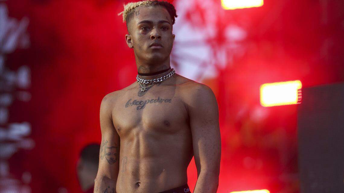 XXXTentacion performs during the second day of the Rolling Loud Festival in downtown Miami on May 6, 2017.