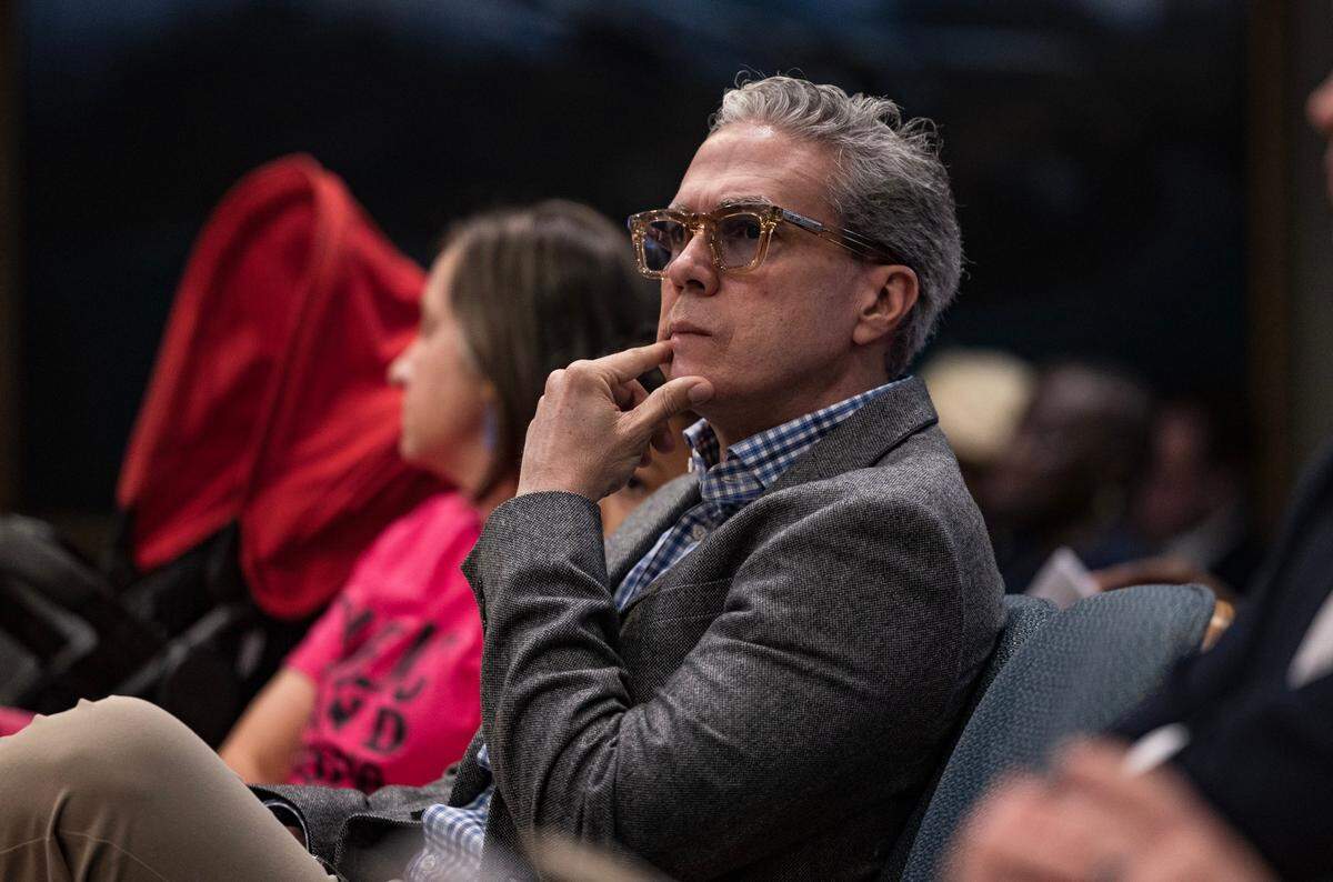 Former Florida House representative and lobbyist Manuel Prieguez is seen during a Miami City Commission meeting on Thursday, July 25, 2024.