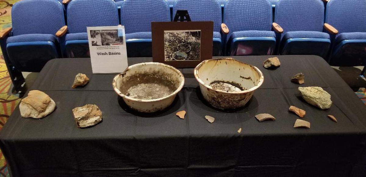 Rosewood artifacts found primarly on the site of the Masonic Lodge of the Dunn property.