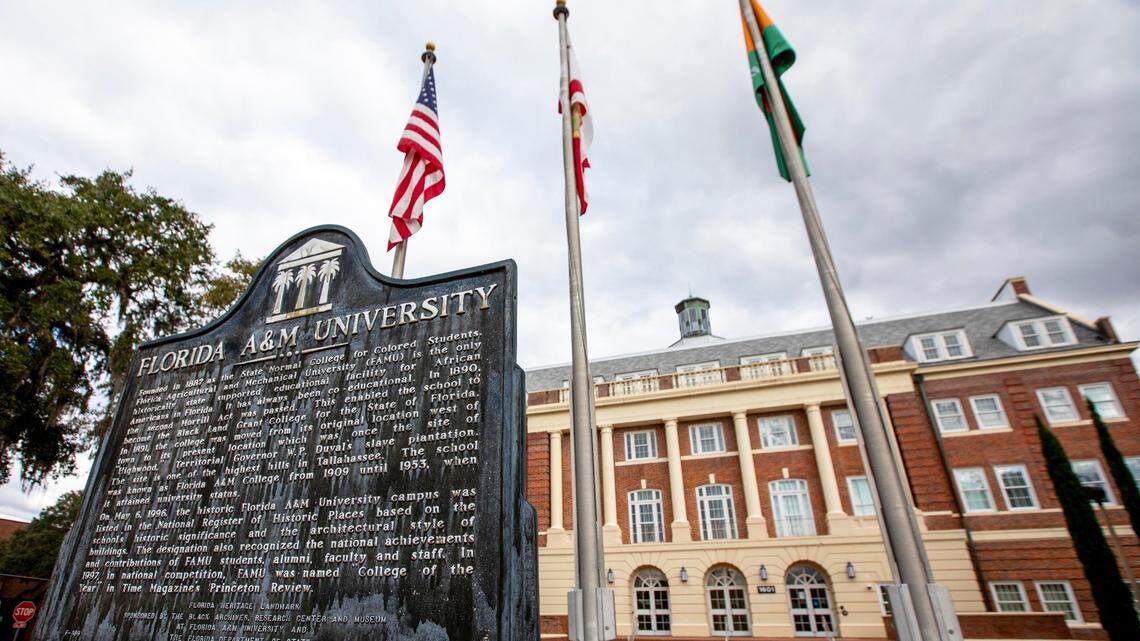 This view of Florida A&M University, a public and historically black university, in Tallahassee, Florida, is from Monday, Dec. 14, 2020.