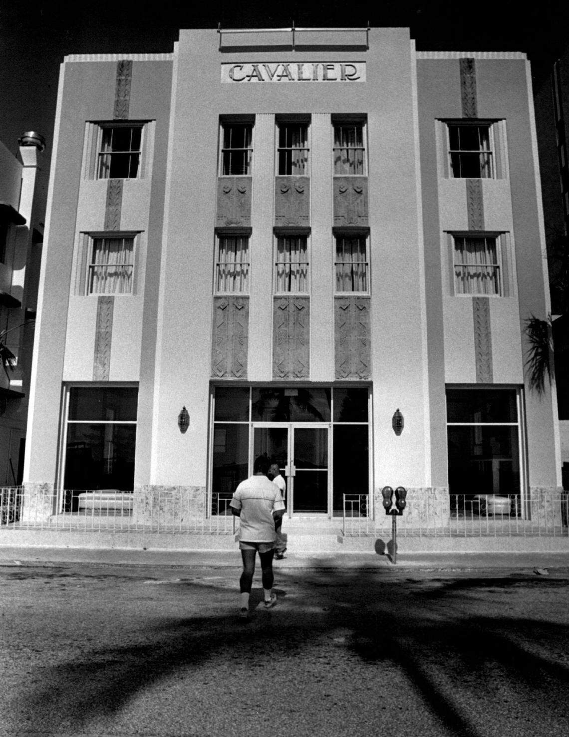 Cavalier Hotel on Ocean Drive in the 1980s.