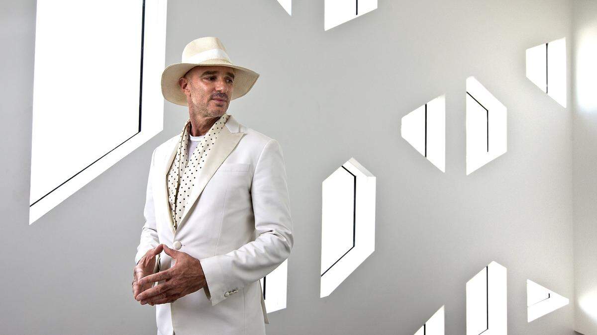 Developer Alan Faena inside the Faena Forum designed by Rem Koolhaus on Monday, August 29, 2016. The Faena Forum is his arts center that is part of his Mid-Beach district.