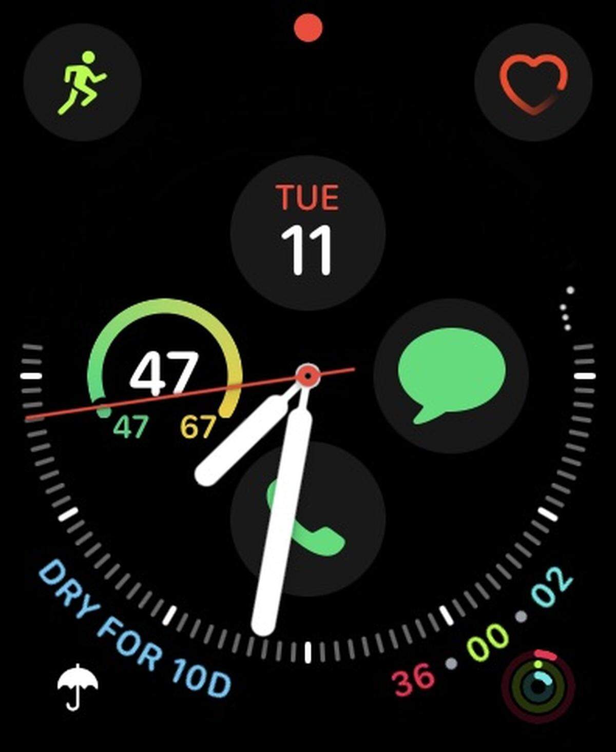 An Apple Watch in the Kendall area reads 47 degrees at 7:30 a.m. Tuesday, Nov. 11, 2025.