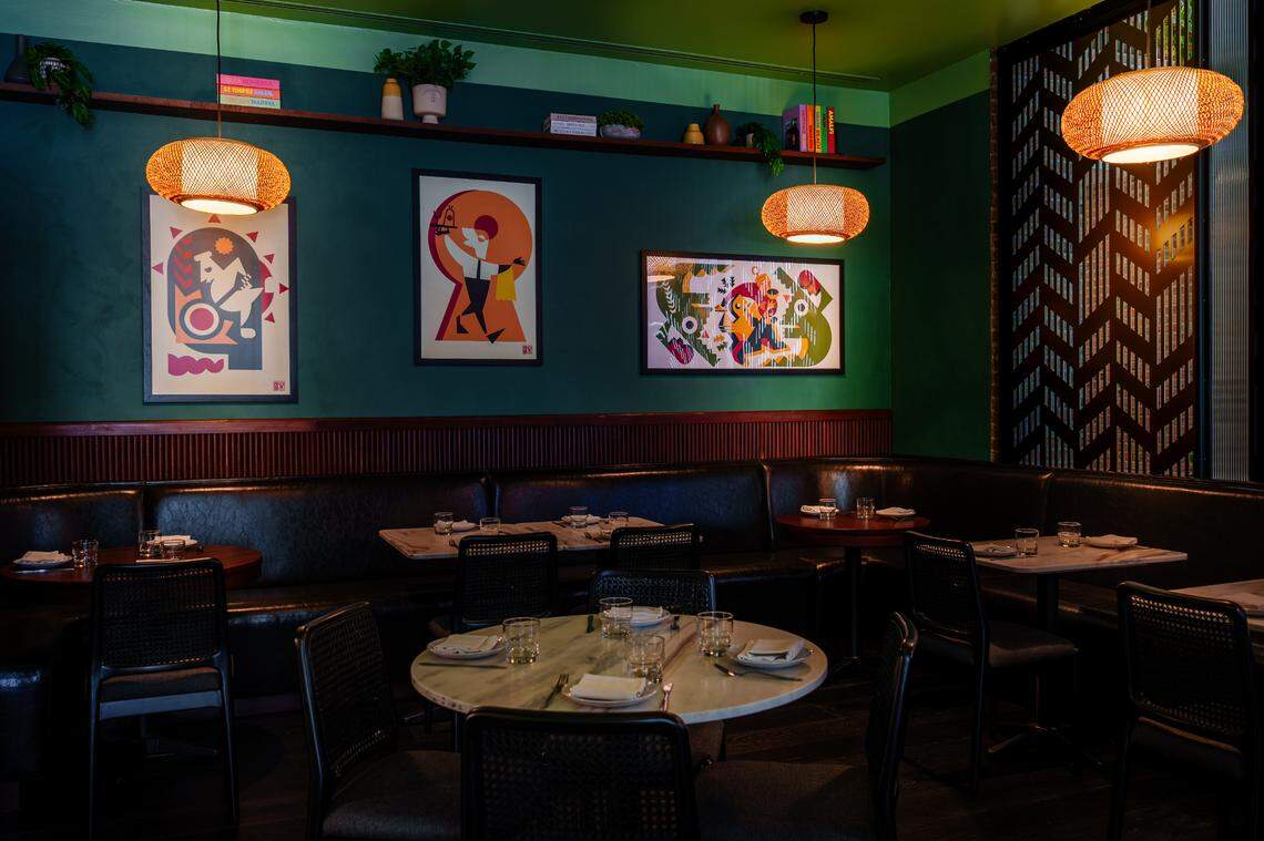 The interior of ViceVersa, the new Italian apertivo bar located next to The Elser Hotel in downtown Miami.